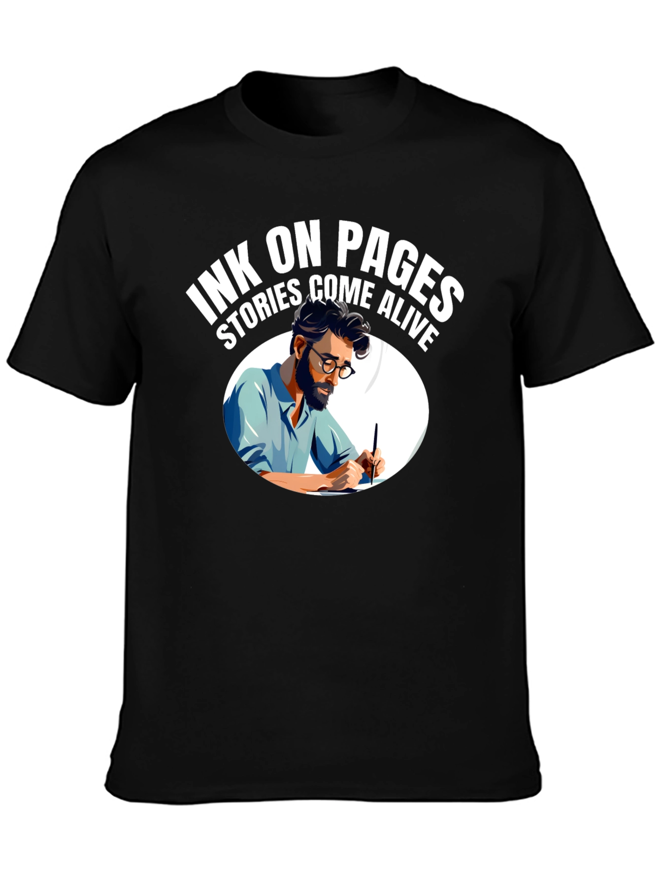 Ink On Pages T-Shirt - Stories Come Alive!
