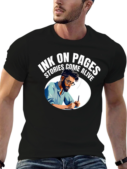 Ink On Pages T-Shirt - Stories Come Alive!
