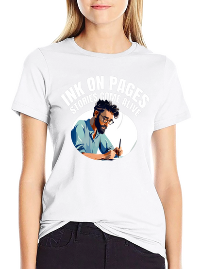 Ink On Pages T-Shirt - Stories Come Alive!