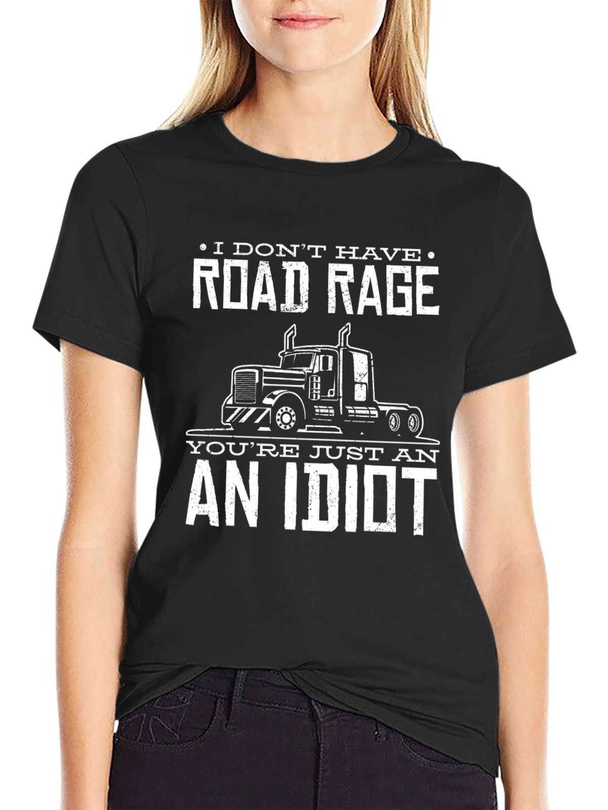 Road Rage Trucker T-Shirt Funny Slogan Tee