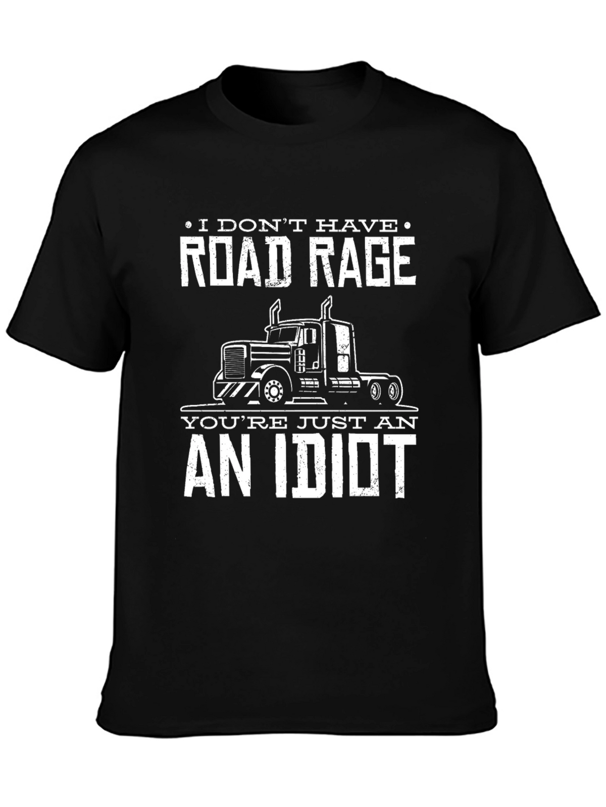 Road Rage Trucker T-Shirt Funny Slogan Tee