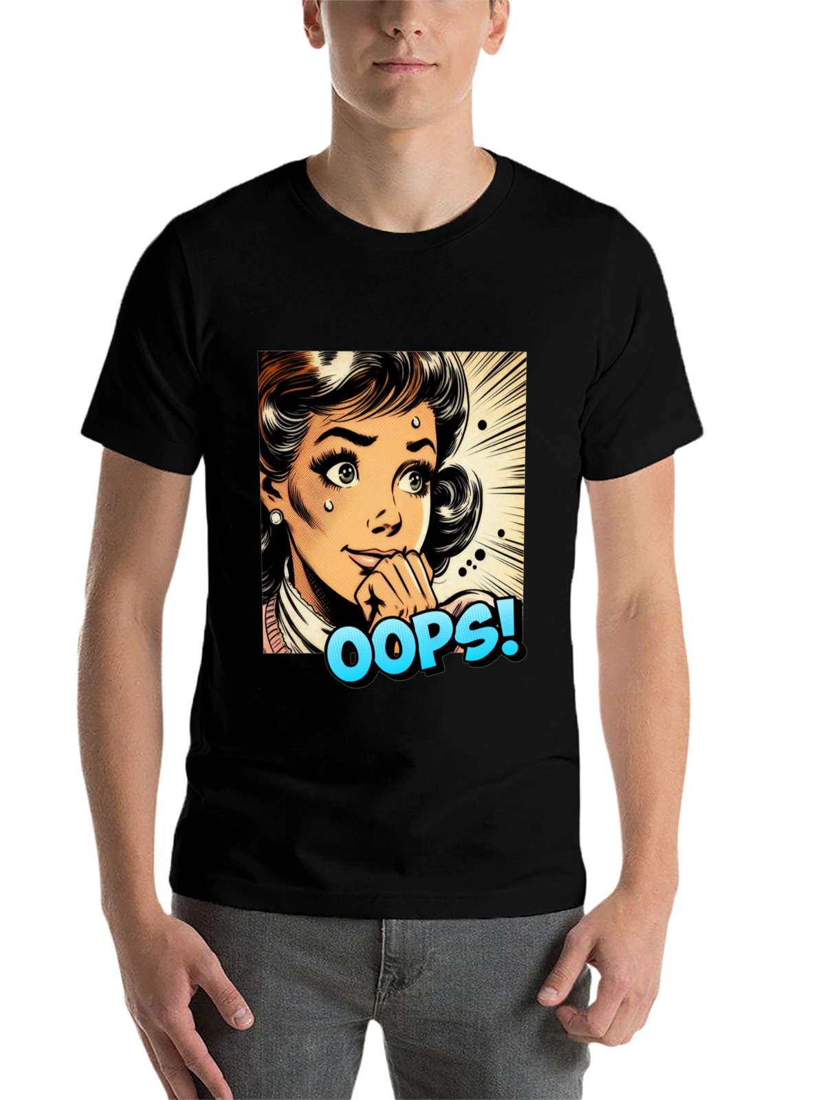 Retro Oops! Pop Art Graphic Tee