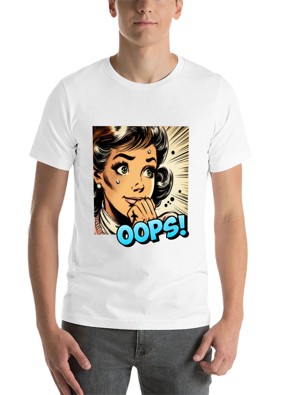 Retro Oops! Pop Art Graphic Tee