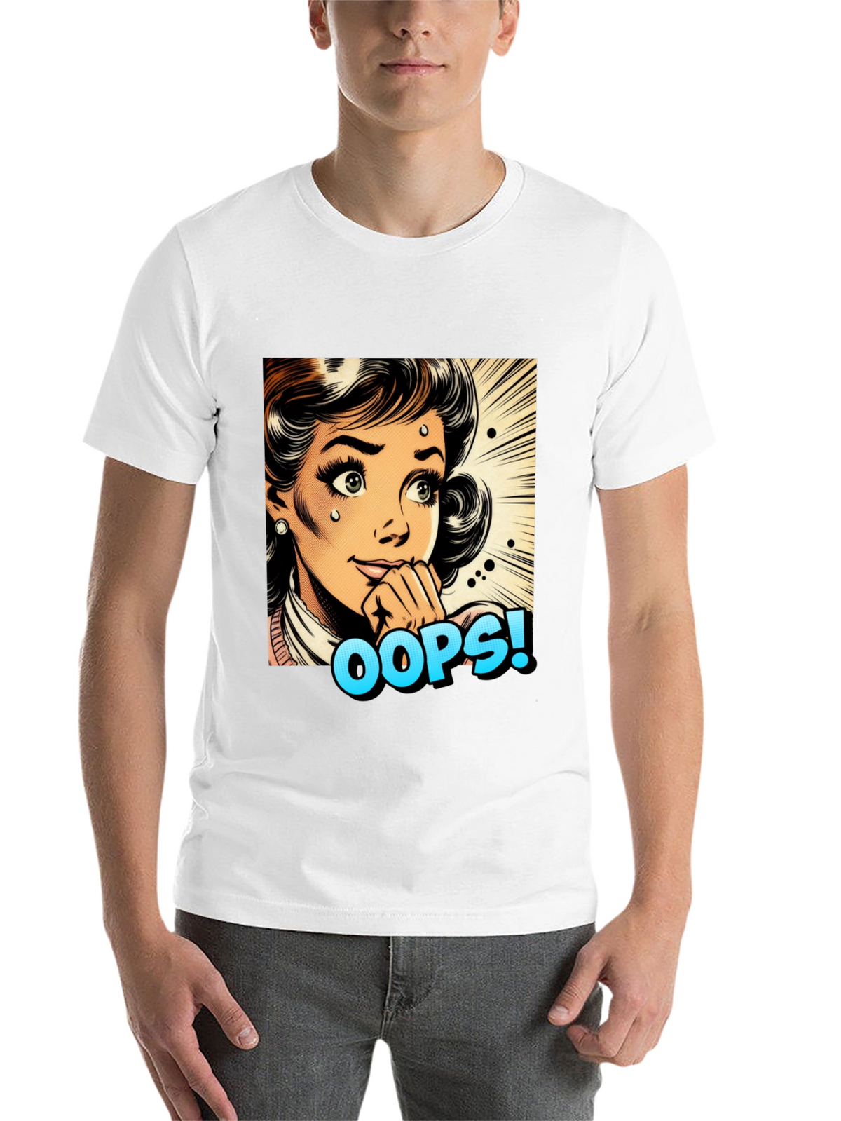 Retro Oops! Pop Art Graphic Tee