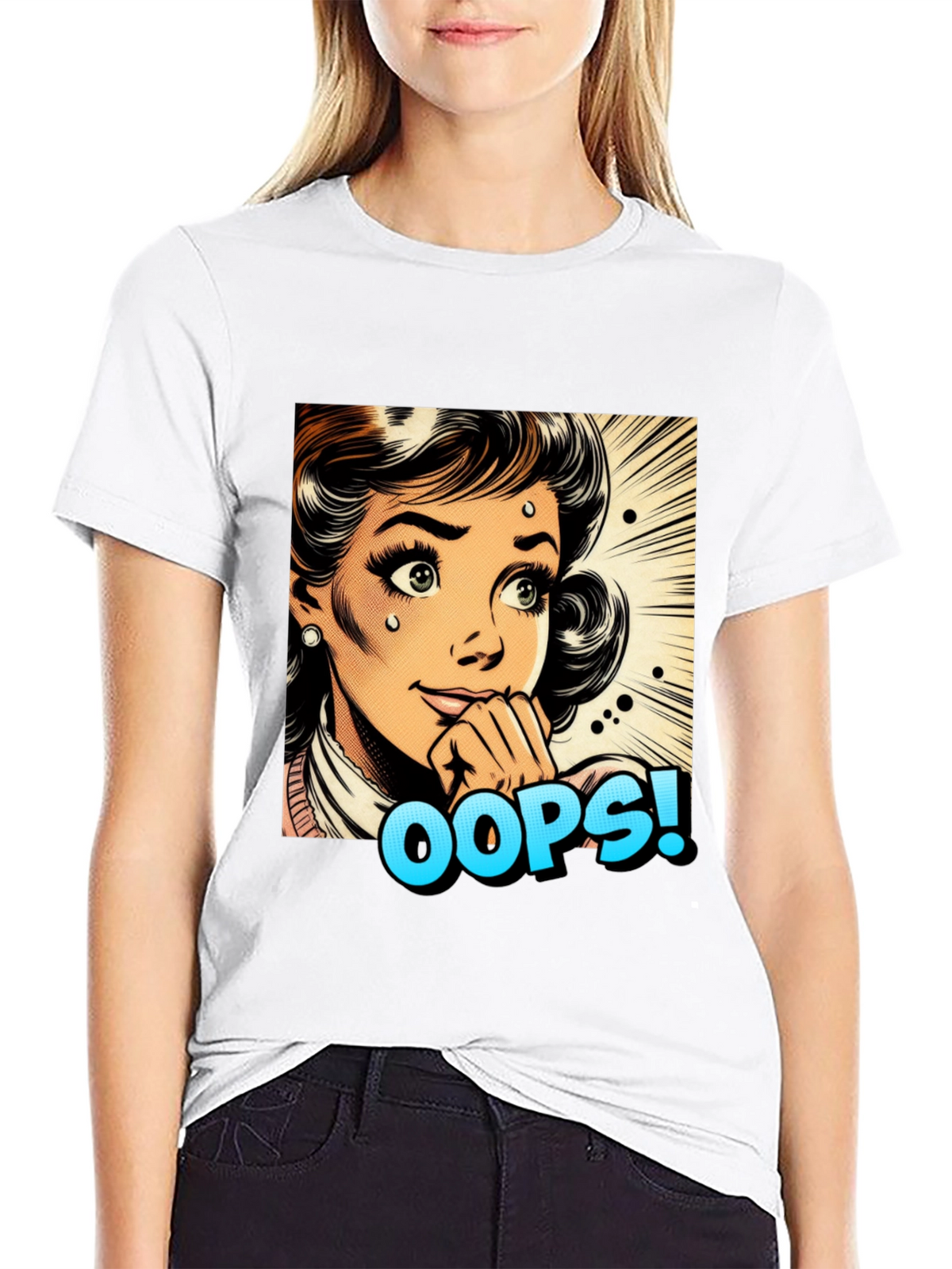 Retro Oops! Pop Art Graphic Tee