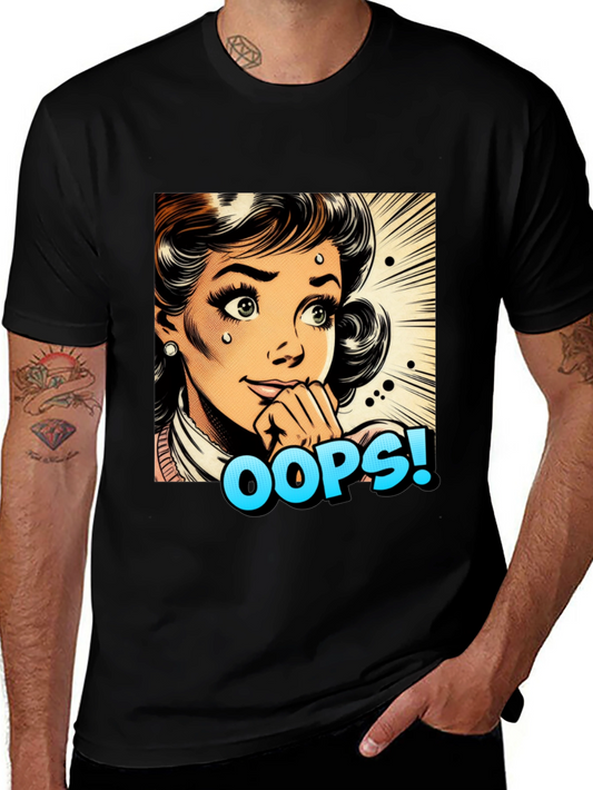 Retro Oops! Pop Art Graphic Tee