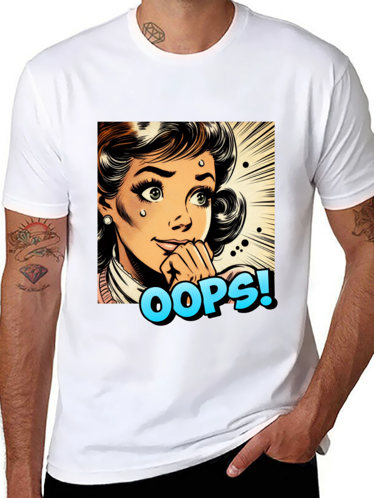 Retro Oops! Pop Art Graphic Tee
