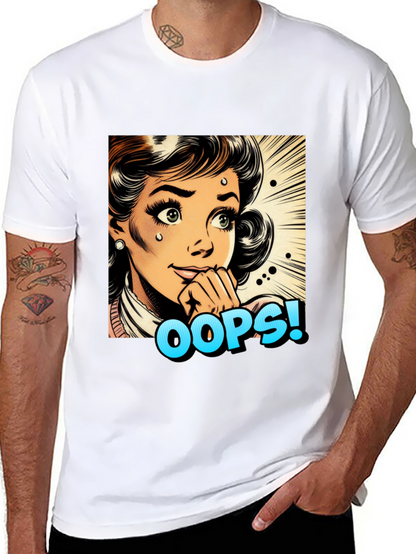 Retro Oops! Pop Art Graphic Tee
