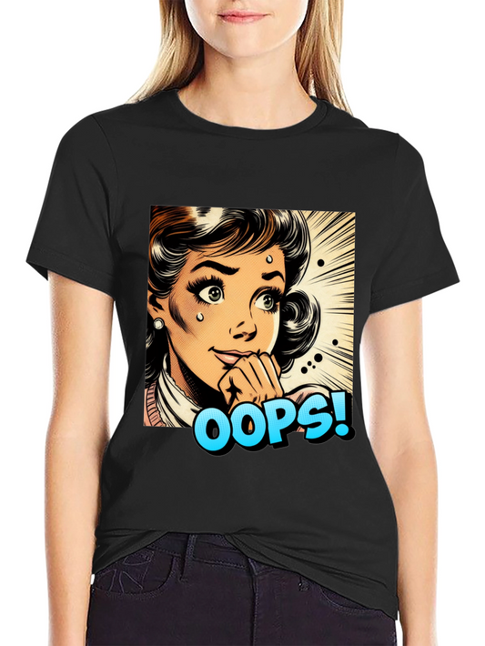 Retro Oops! Pop Art Graphic Tee