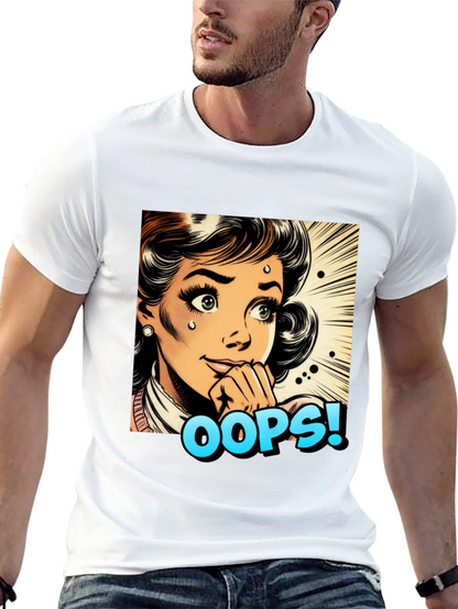 Retro Oops! Pop Art Graphic Tee
