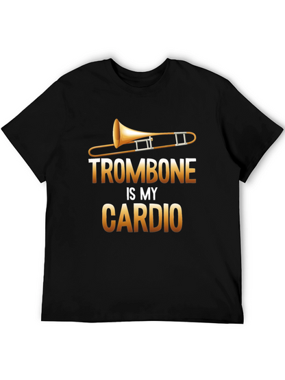 Trombone is My Cardio Black T-Shirt