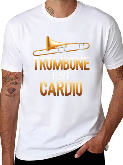 Trombone is My Cardio Black T-Shirt