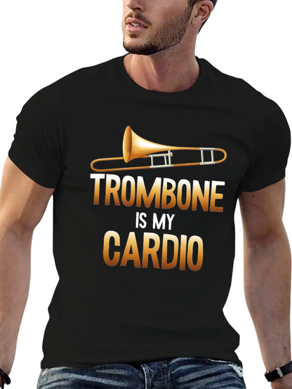 Trombone is My Cardio Black T-Shirt