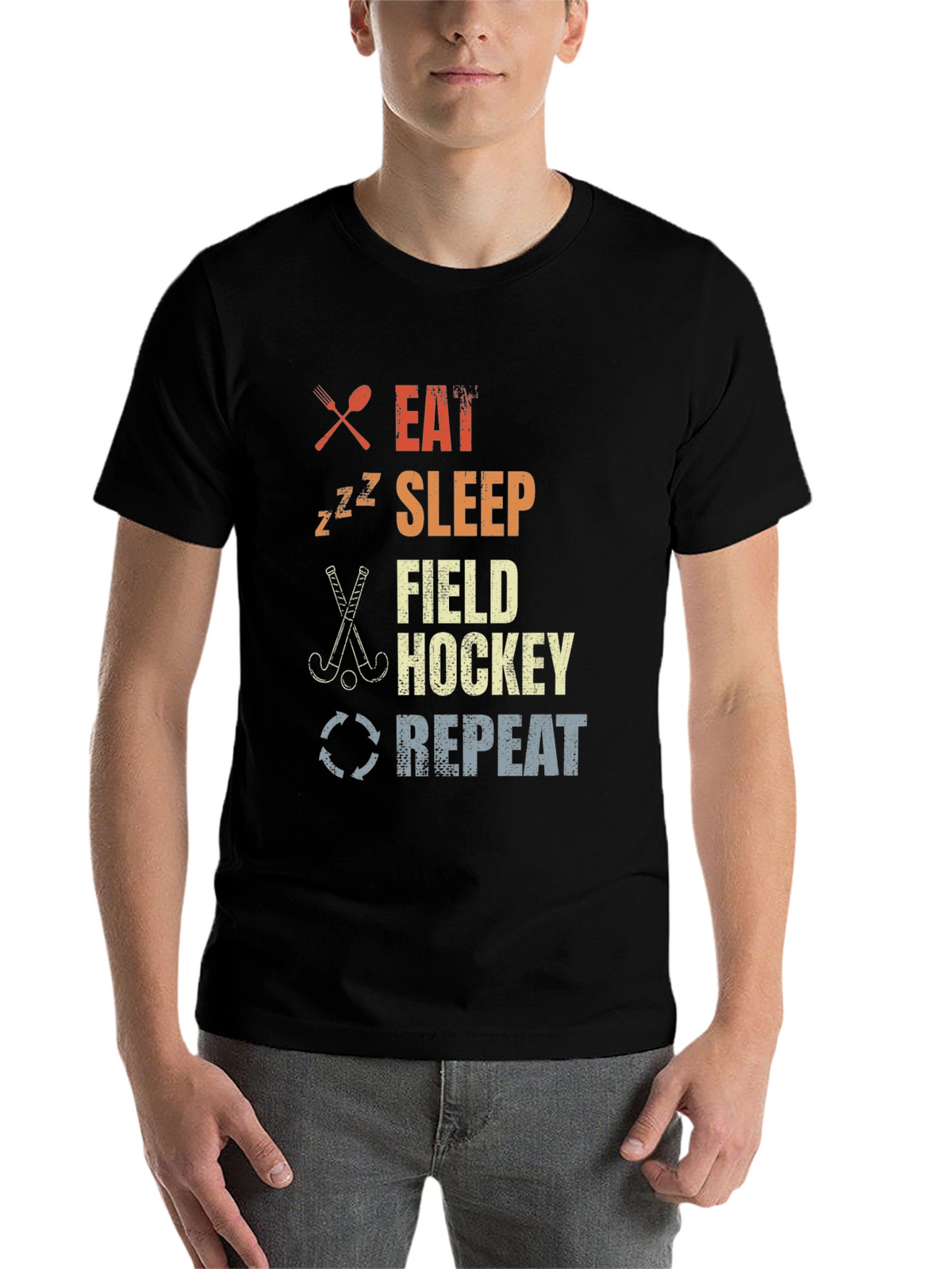 Eat Sleep Field Hockey Repeat T-Shirt