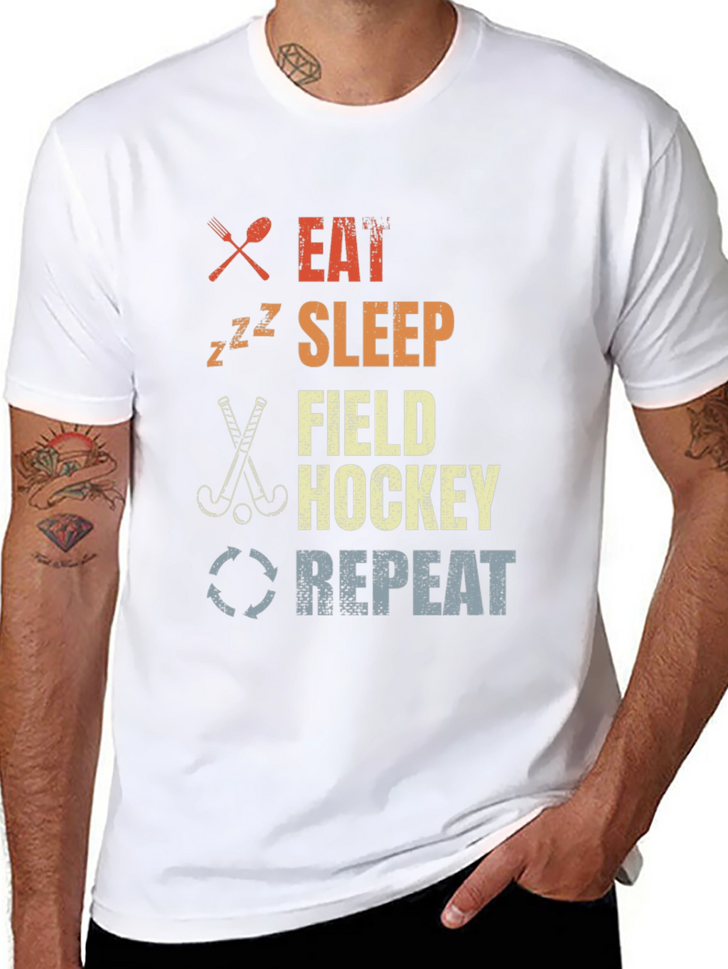 Eat Sleep Field Hockey Repeat T-Shirt