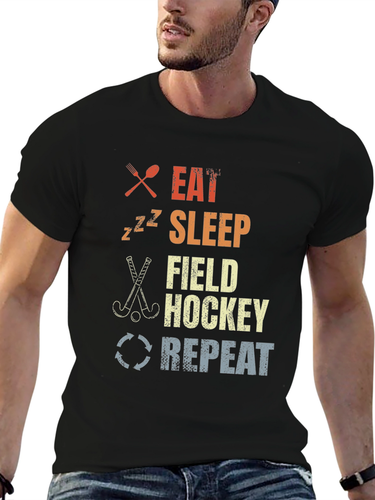 Eat Sleep Field Hockey Repeat T-Shirt