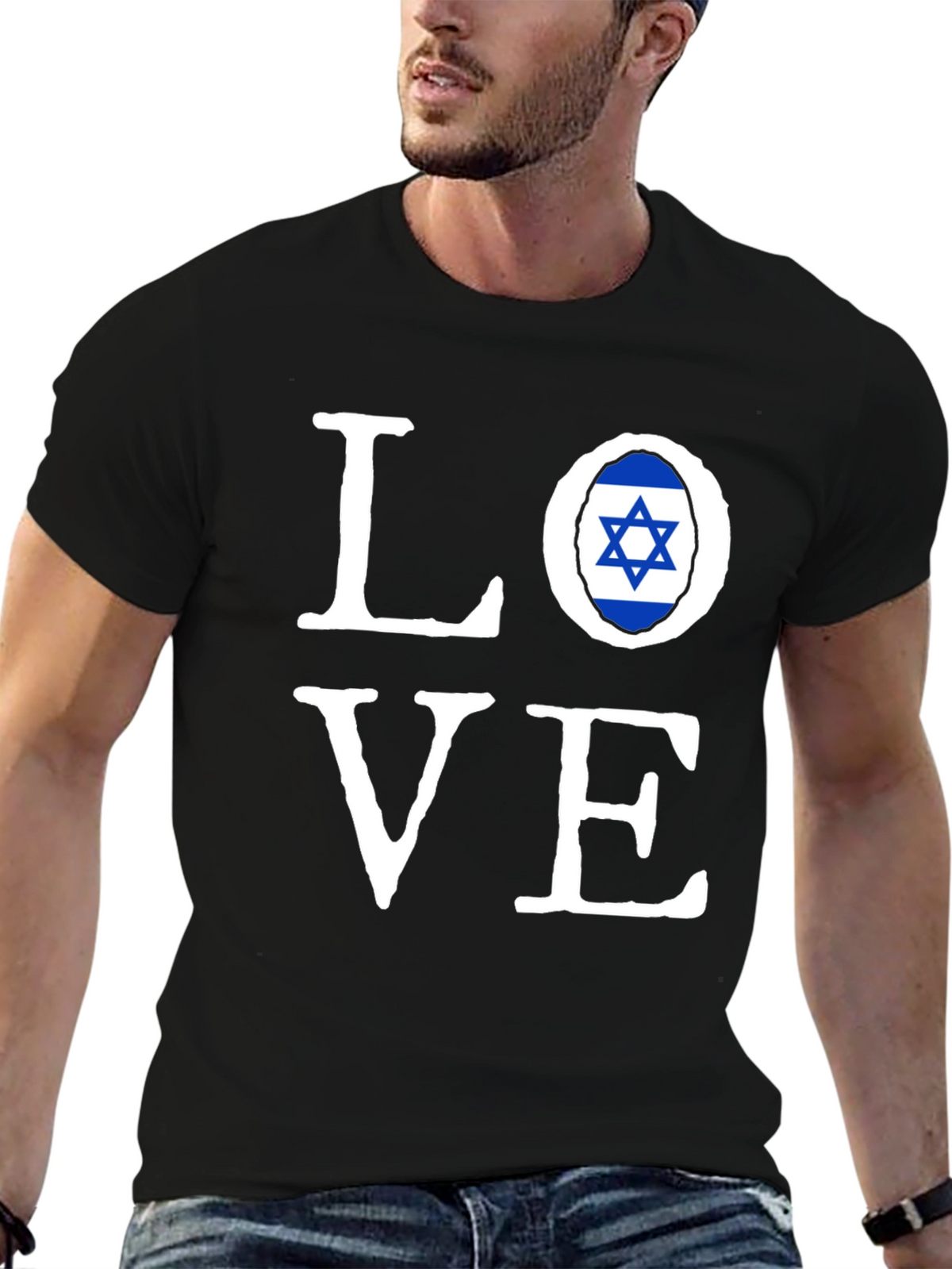 Love Israel Flag T-Shirt - Stylish Graphic Tee
