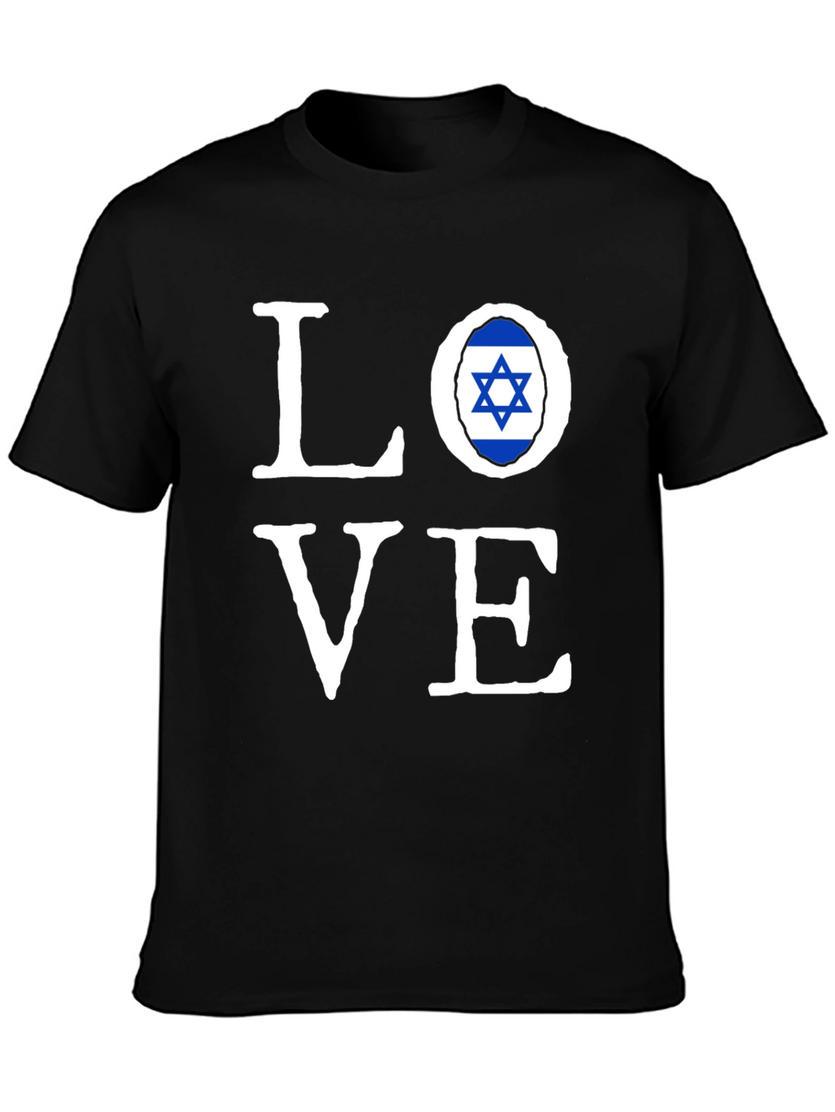 Love Israel Flag T-Shirt - Stylish Graphic Tee