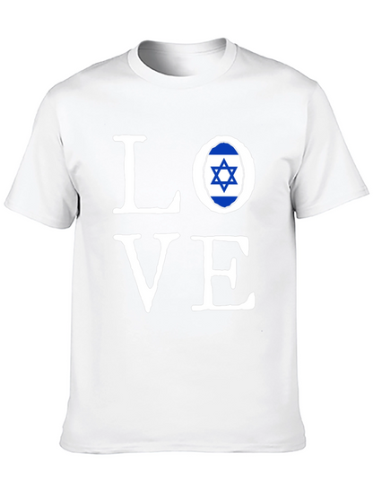 Love Israel Flag T-Shirt - Stylish Graphic Tee