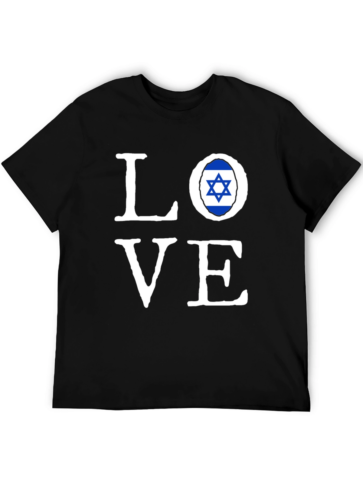 Love Israel Flag T-Shirt - Stylish Graphic Tee