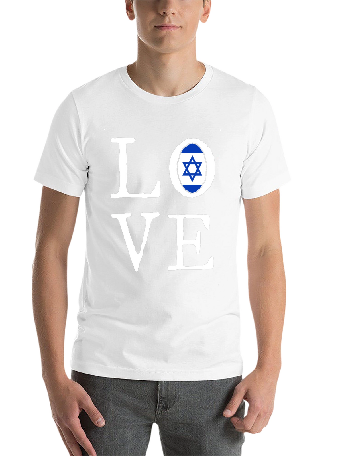 Love Israel Flag T-Shirt - Stylish Graphic Tee