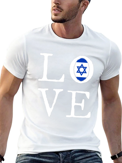 Love Israel Flag T-Shirt - Stylish Graphic Tee