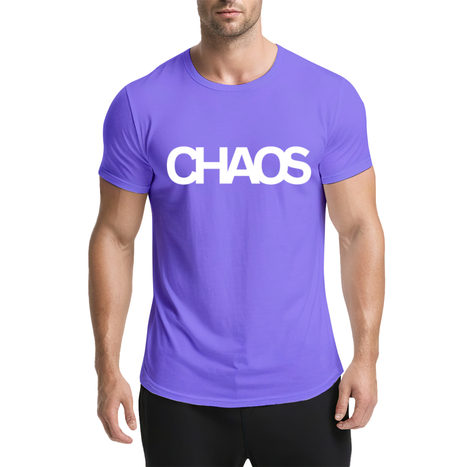 Minimal Chaos Letter Dark Navy T-Shirt, Dark Cool Daily Basic Oversized Tee