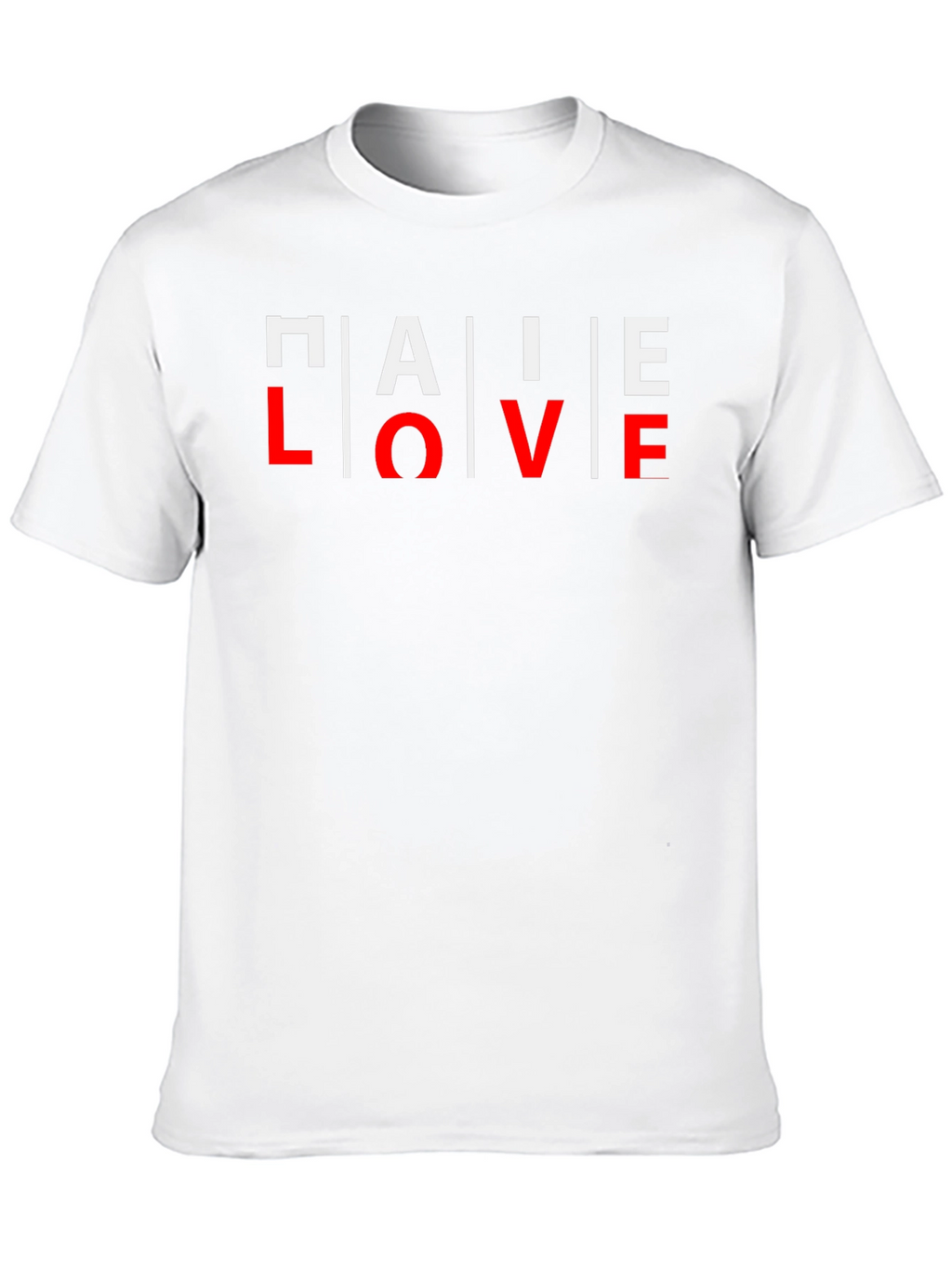 PALE LOVE Graphic Print Mens Black T-Shirt