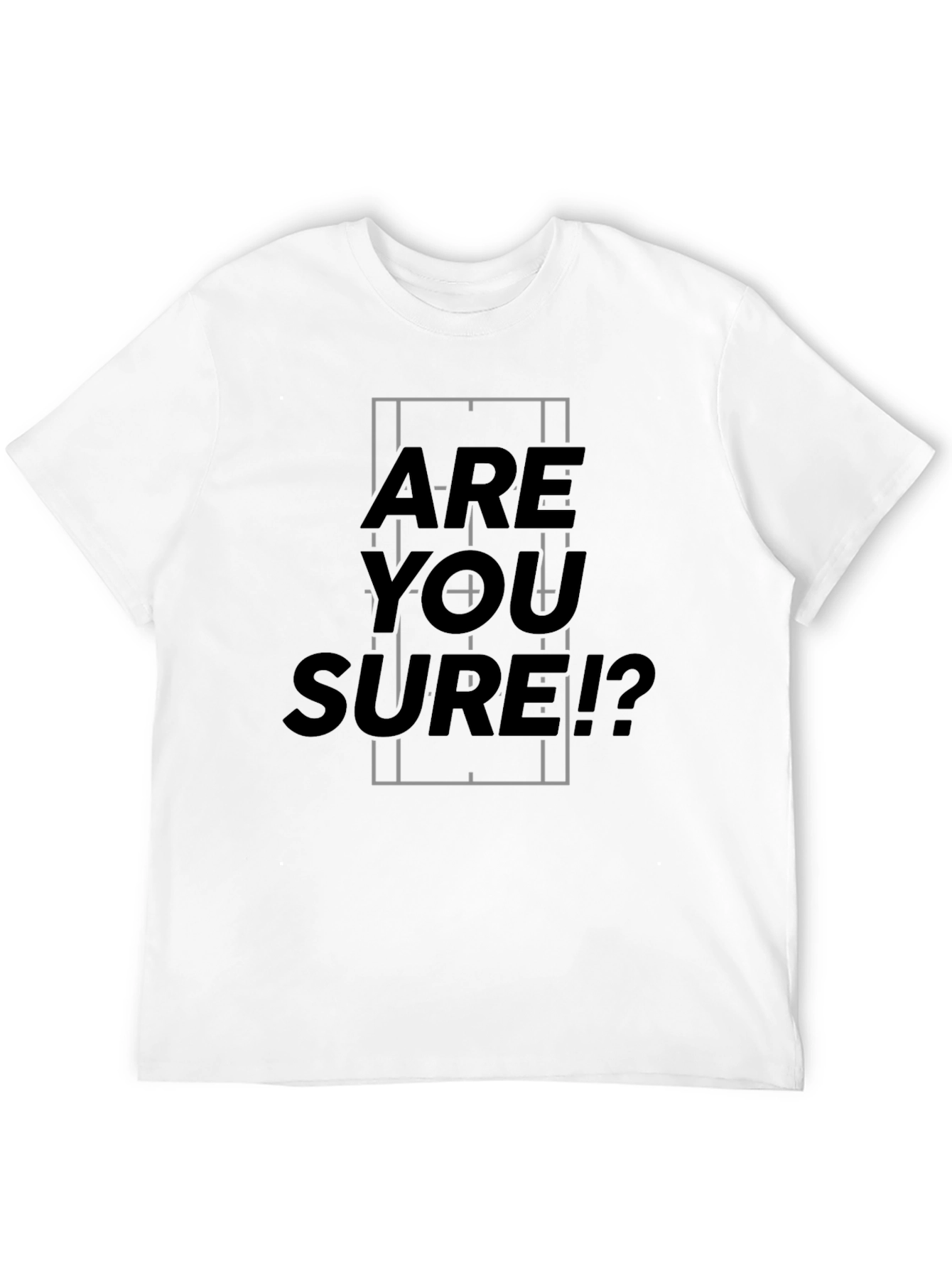 Are You Sure? Graphic Tee - Black Casual T-Shirt