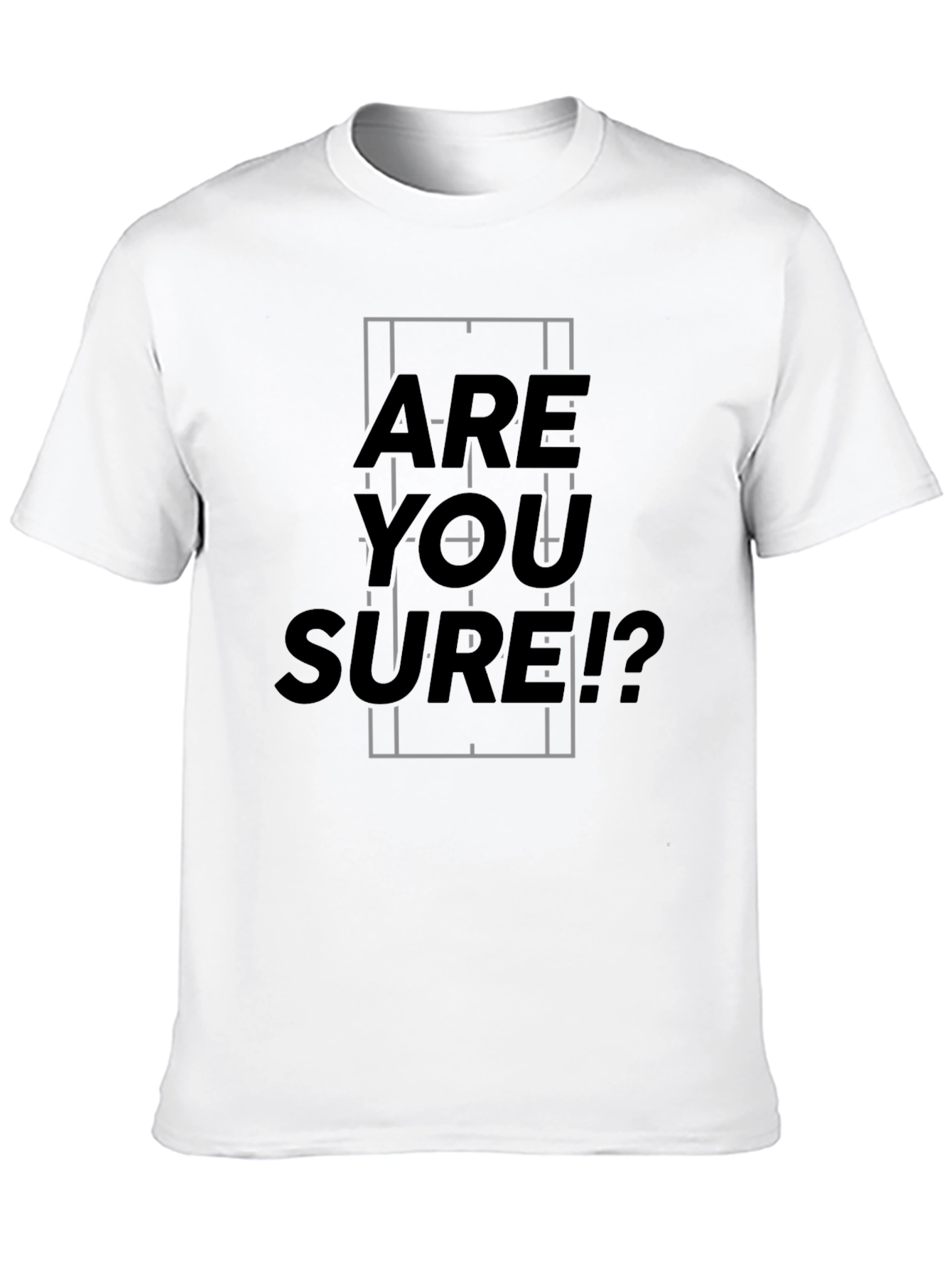 Are You Sure? Graphic Tee - Black Casual T-Shirt