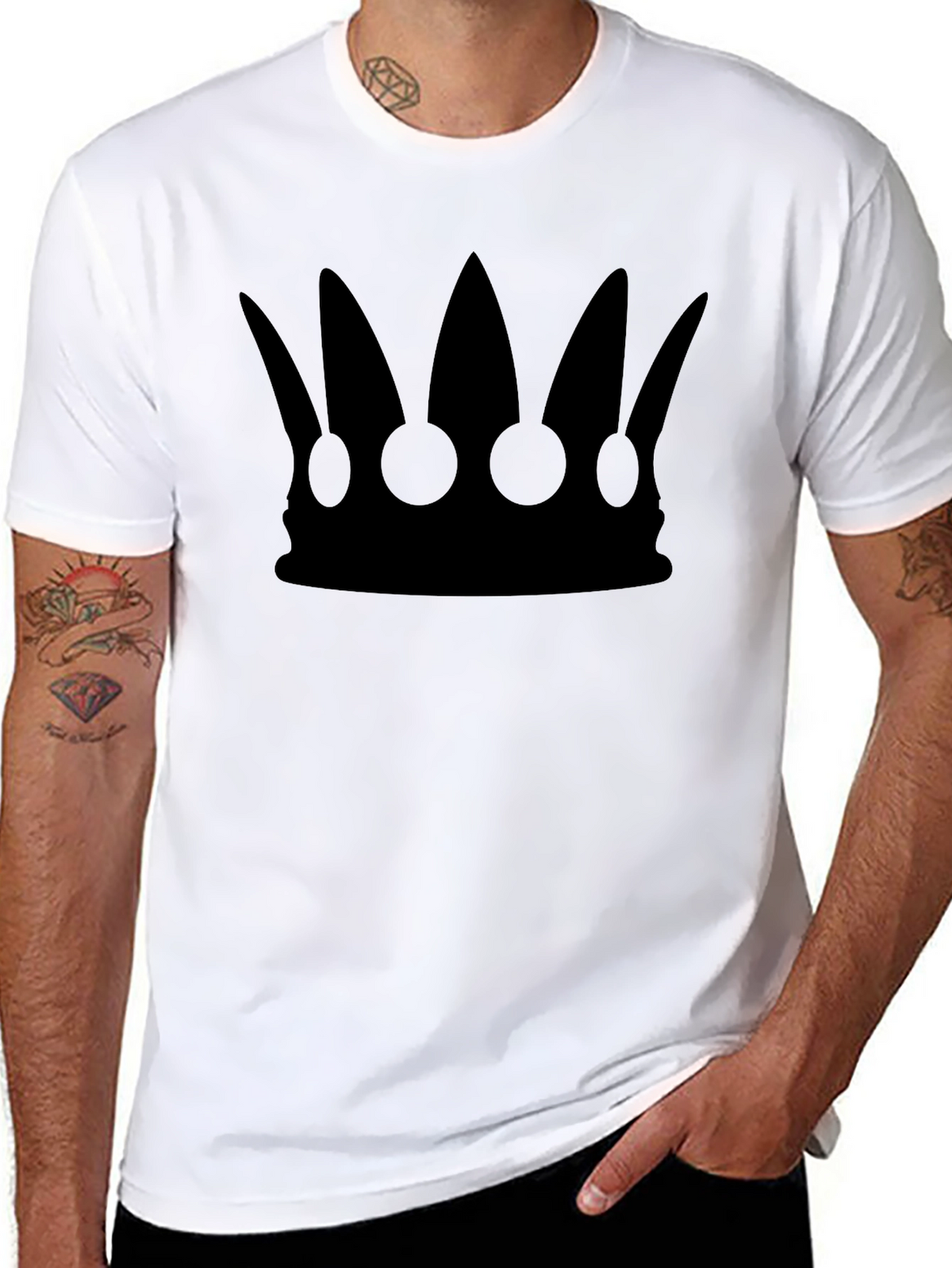 Crown Graphic Tee - Black