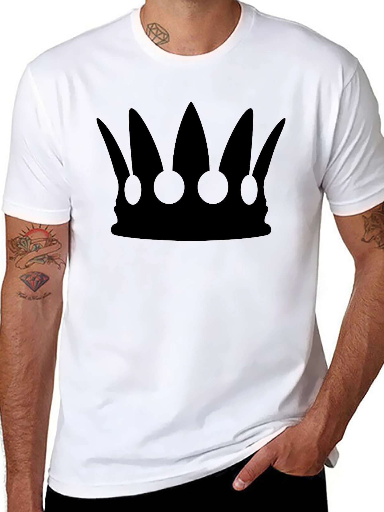 Crown Graphic Tee - Black