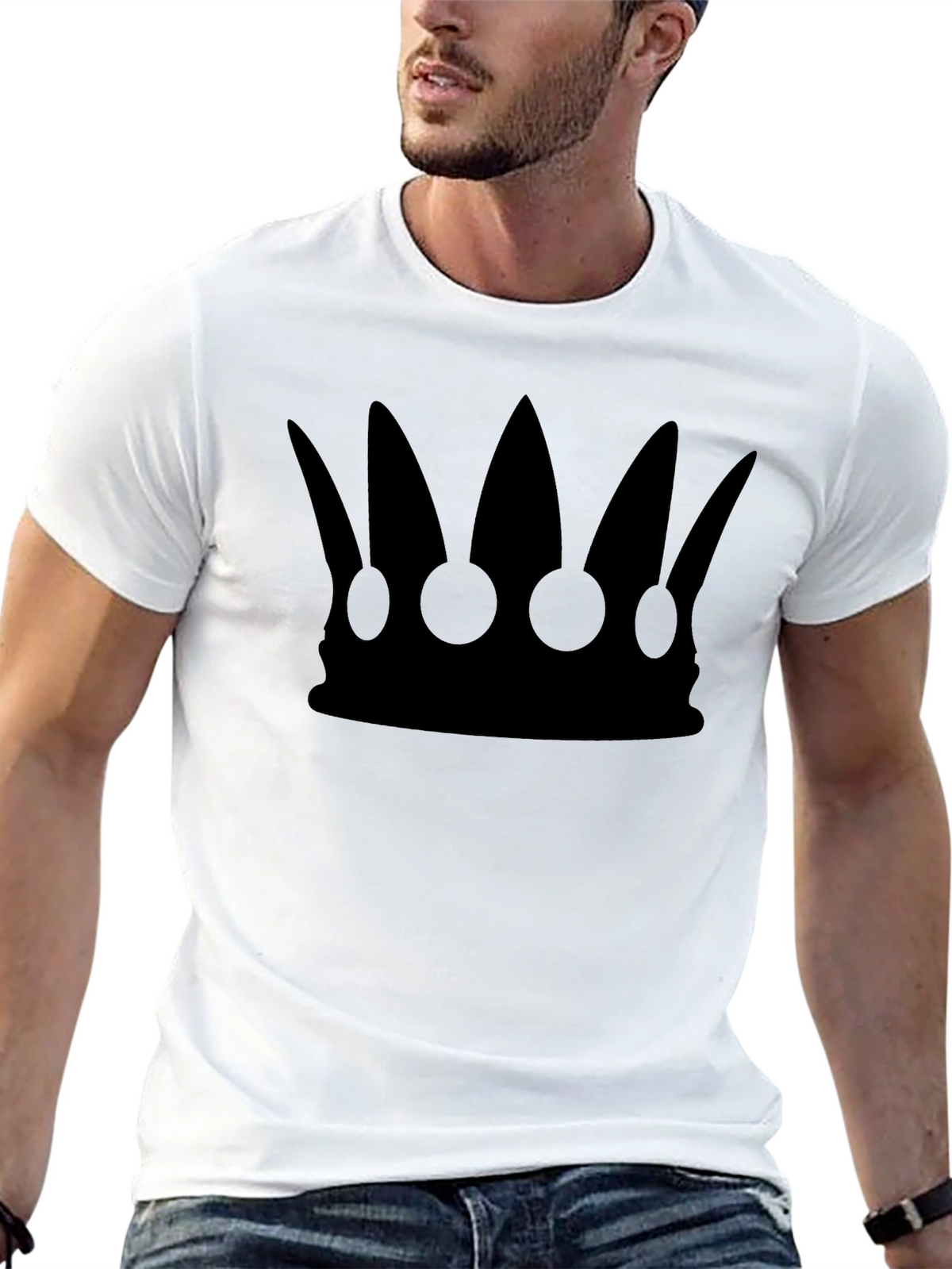 Crown Graphic Tee - Black