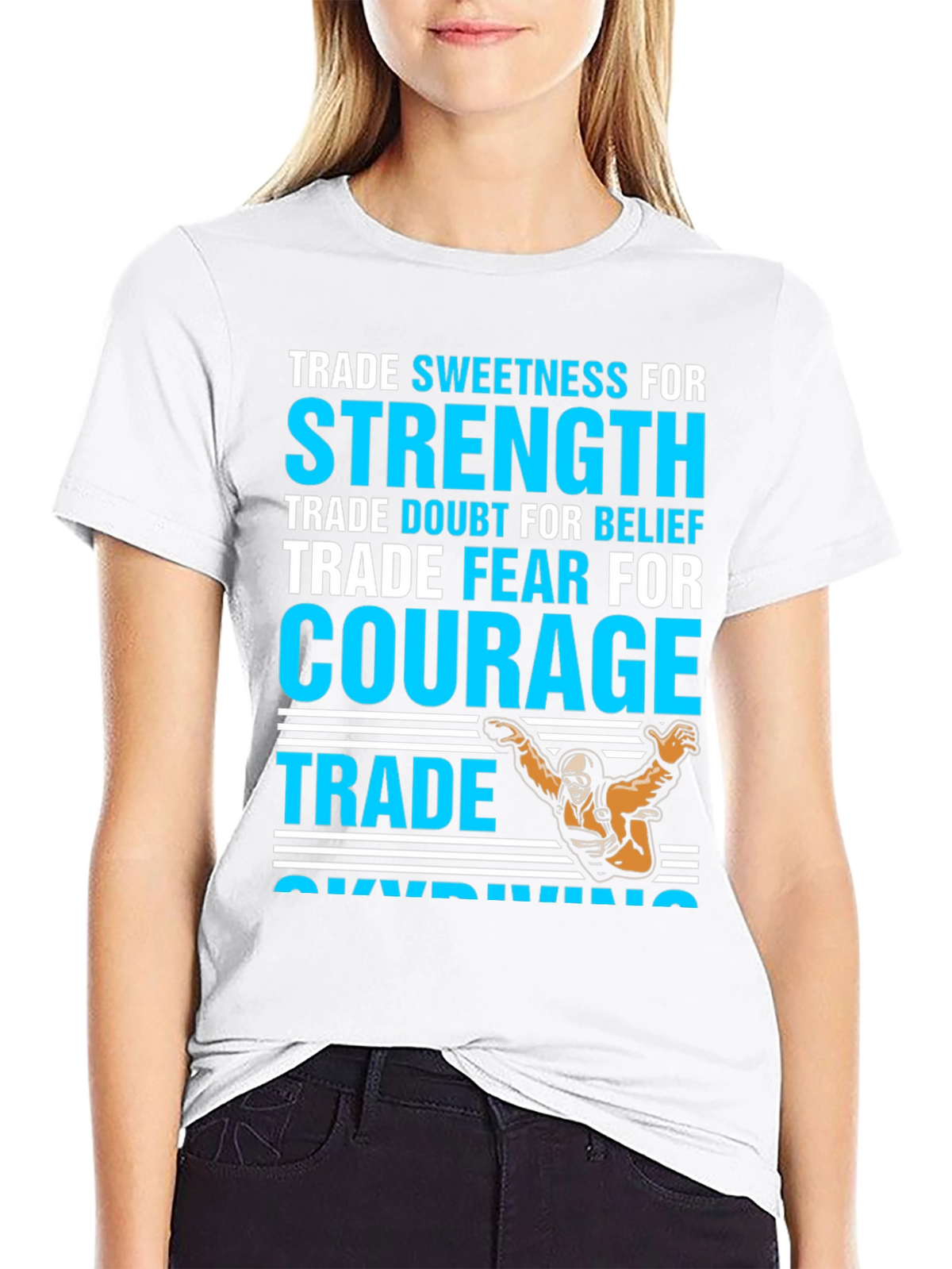 Courage Skydiving Graphic T-Shirt