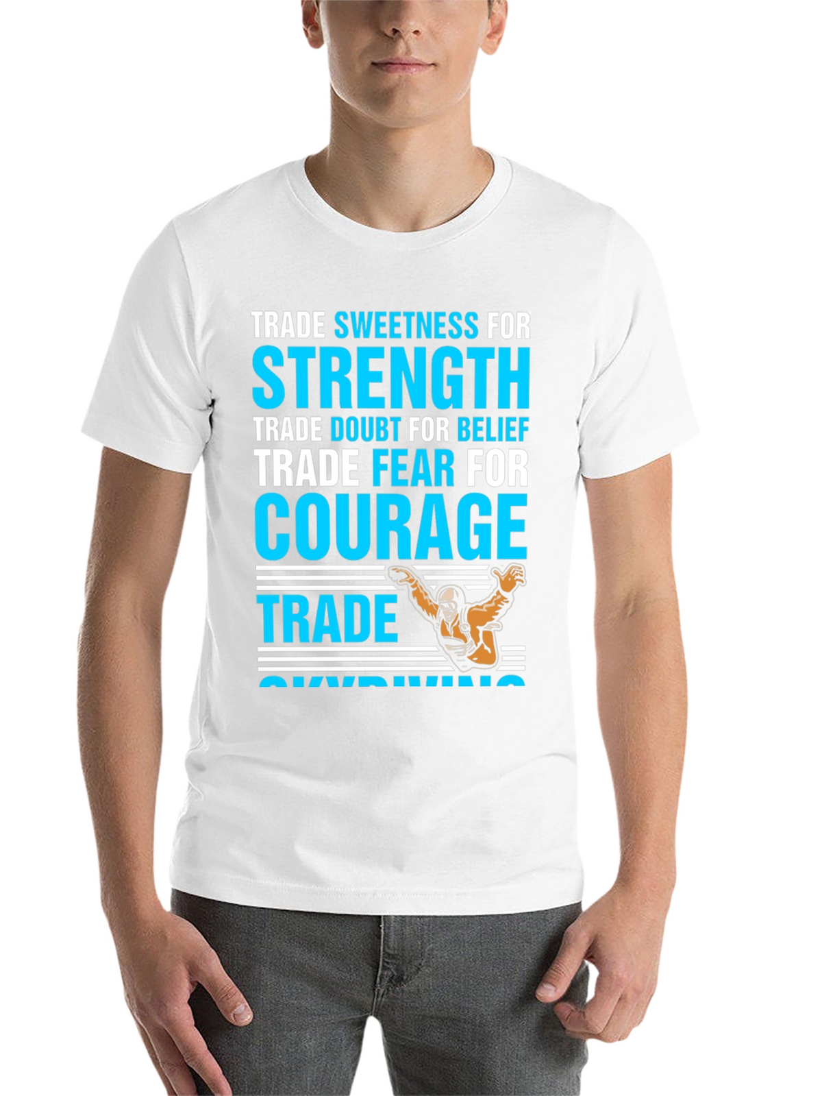 Courage Skydiving Graphic T-Shirt