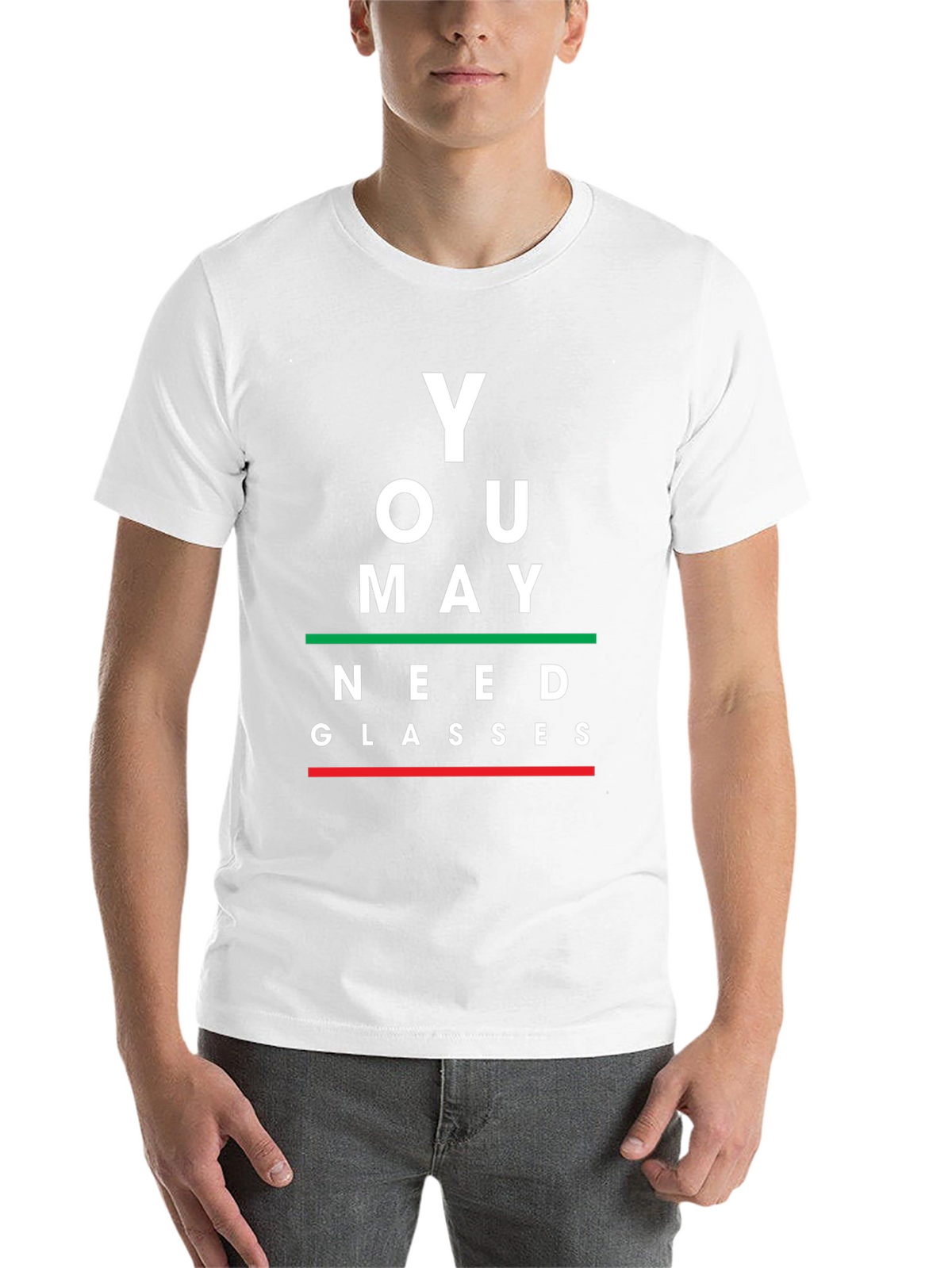 You May Need Glasses Black Graphic Tee