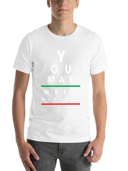 You May Need Glasses Black Graphic Tee