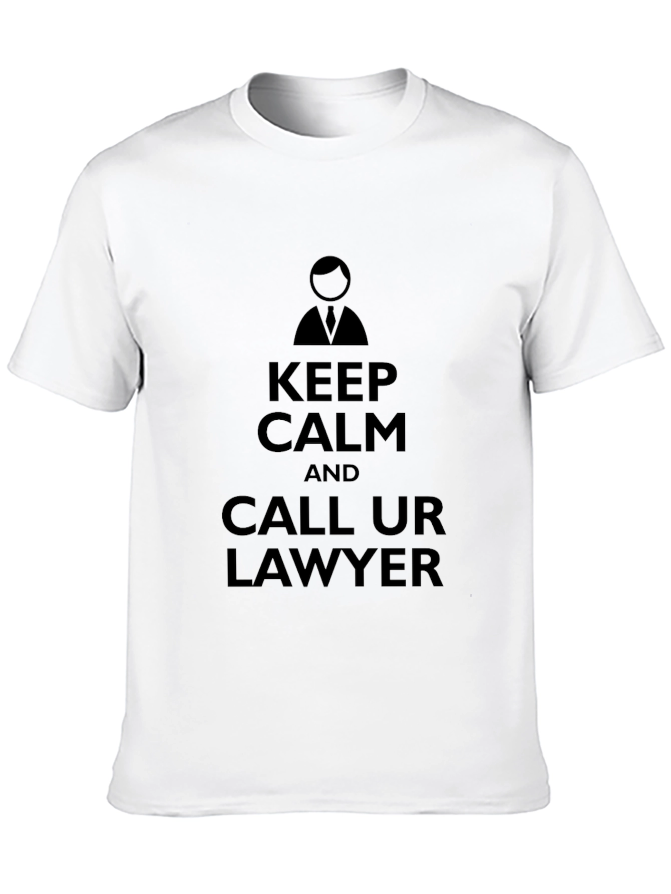 Keep Calm and Call Your Lawyer Black T-Shirt