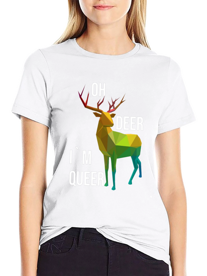Oh Deer Im Queer T-Shirt
