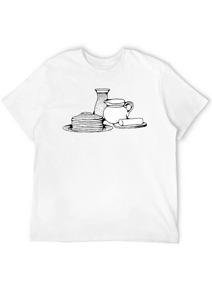 Pancake Breakfast T-Shirt - Black Comfortable Fit