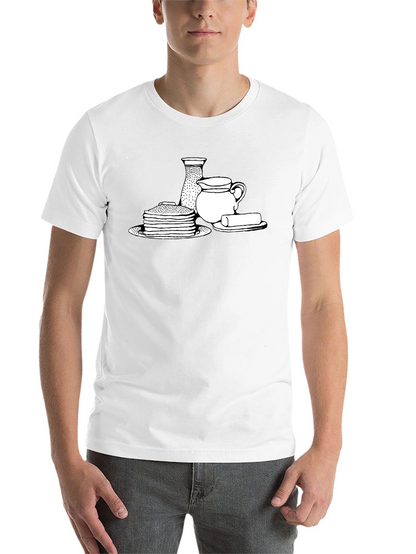 Pancake Breakfast T-Shirt - Black Comfortable Fit