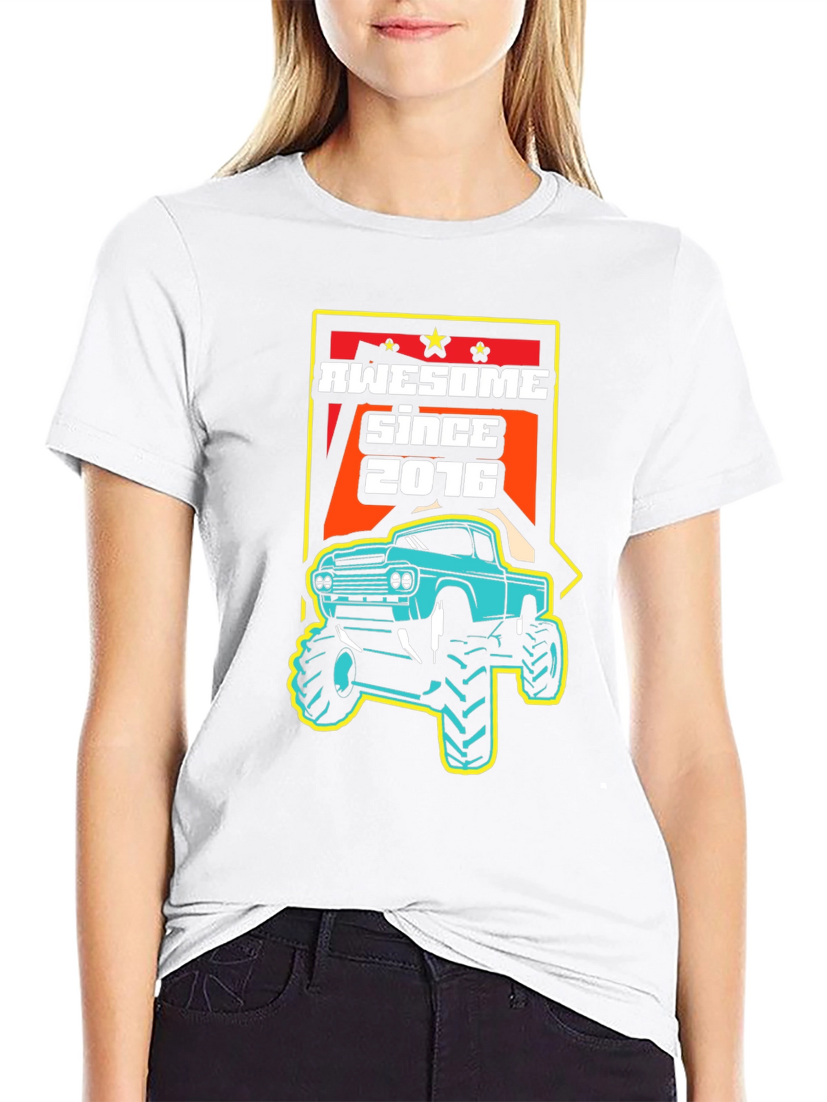 Awesome Since 2016 Monster Truck Graphic Tee
