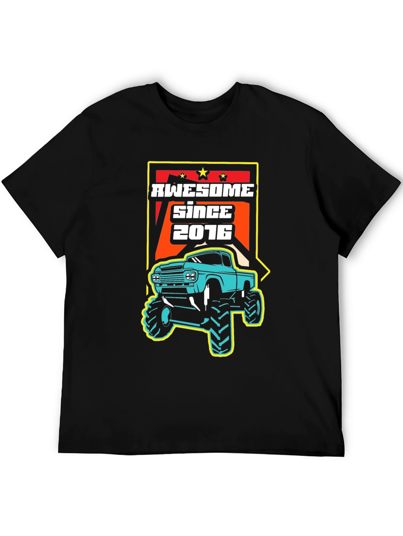 Awesome Since 2016 Monster Truck Graphic Tee