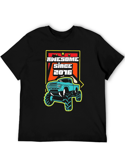 Awesome Since 2016 Monster Truck Graphic Tee