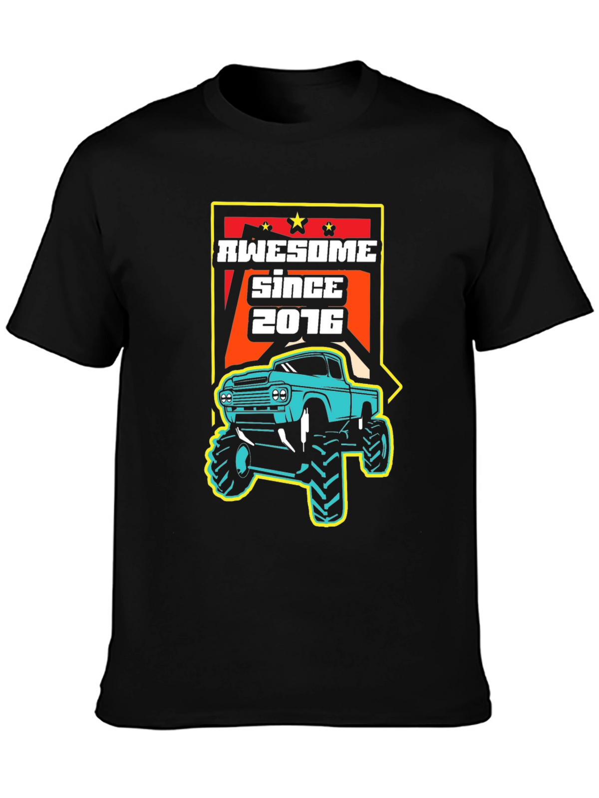 Awesome Since 2016 Monster Truck Graphic Tee