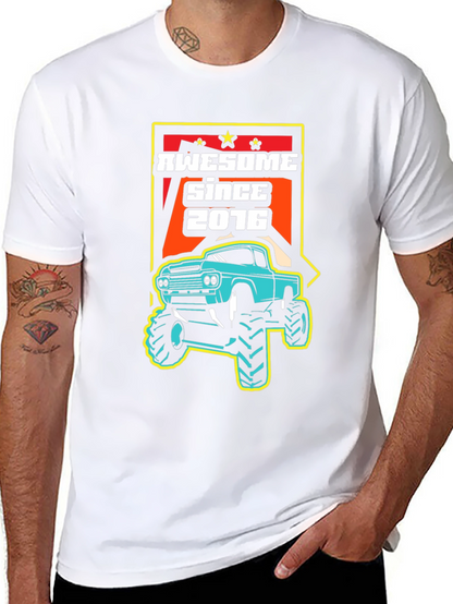 Awesome Since 2016 Monster Truck Graphic Tee