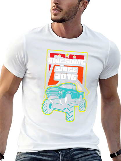 Awesome Since 2016 Monster Truck Graphic Tee