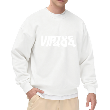 VIRTUE Distorted Text Crewneck Sweatshirt | Unique Design for Everyday Style