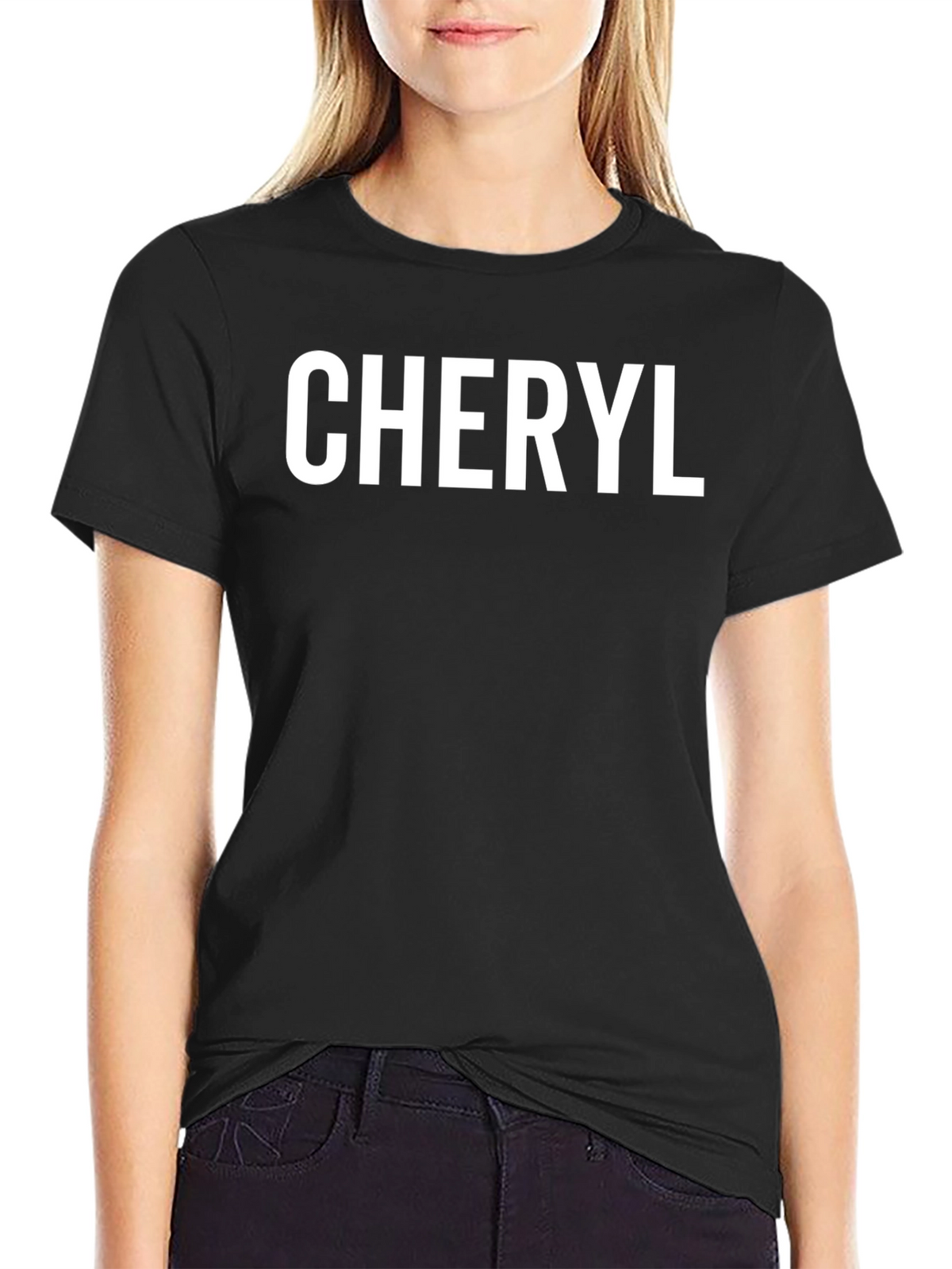 Personalized Cheryl Black T-Shirt