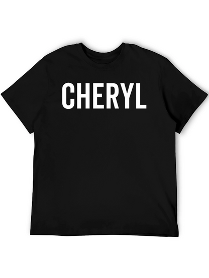 Personalized Cheryl Black T-Shirt
